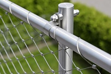 Nonflammable Balustrade Safety Netting Stainless Steel Decorative Effect Vivid